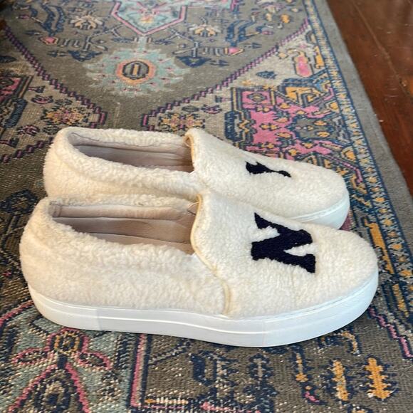 Joshua’s NY leather wool shearling plush slip on loafers sz 41 - Picture 2 of 7